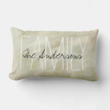 Famille Monogramme Traits de Pinceau Abstraits