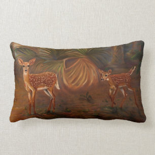 Coussin Rectangle Faons principaux de cerfs communs