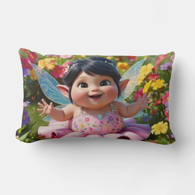 Coussin Rectangle Fée Enchantée (Recto)
