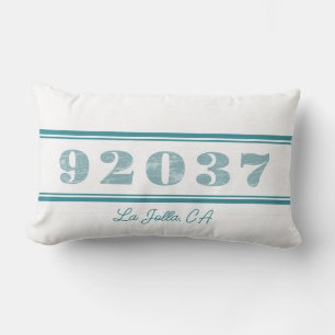Coussin Rectangle Ferme La Jolla Beach Ville Code postal personnalis
