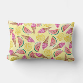 Coussin Rectangle Feuille orange