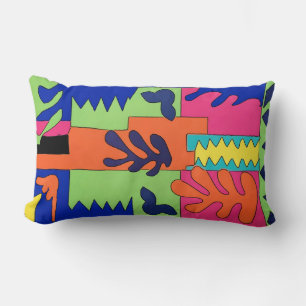 Coussin Rectangle Feuilles Abstraits