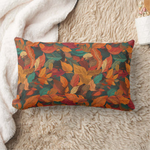 Coussin Rectangle Feuilles d'automne colorées