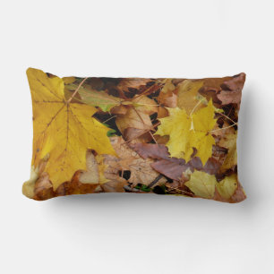 Coussin Rectangle Feuilles de érable tombées Jaune Automne Nature