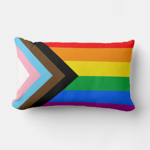 Coussin Rectangle Fierté de progrès LGBTQ+