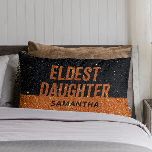 Coussin Rectangle Fille Aînée Vie Branchée D'Une Fille Drôle