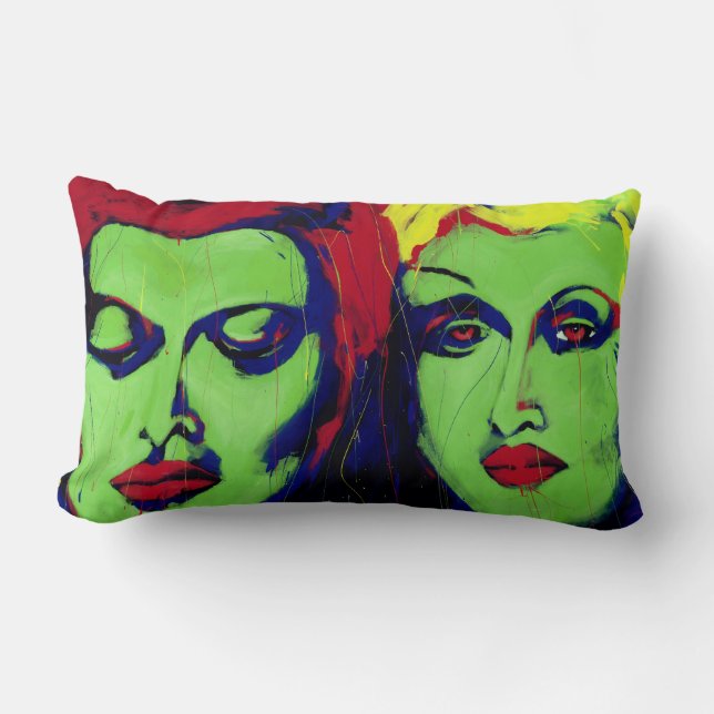 Coussin Rectangle Filles de partie (Recto)