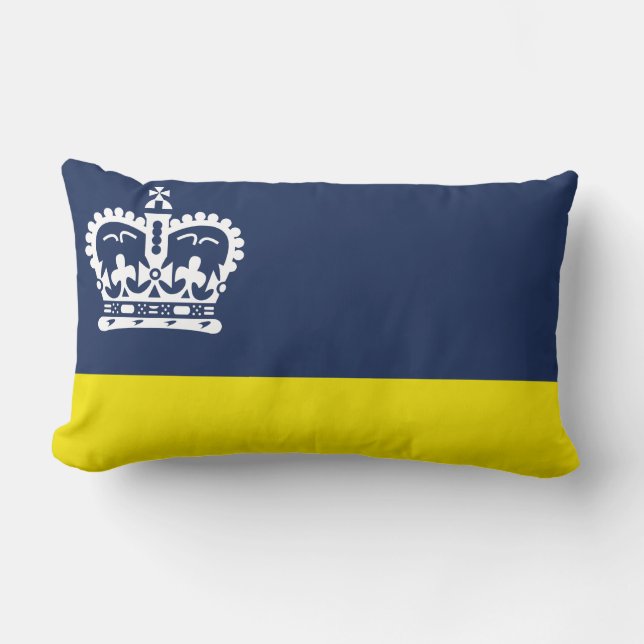 Coussin Rectangle Flag of Regina, Saskatchewan Lumbar Pillow (Recto)