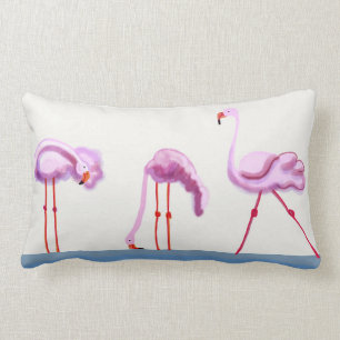 Coussin Rectangle Flamants roses