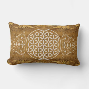 Coussin Rectangle Fleur de vie / Blume des Lebens - vintage II