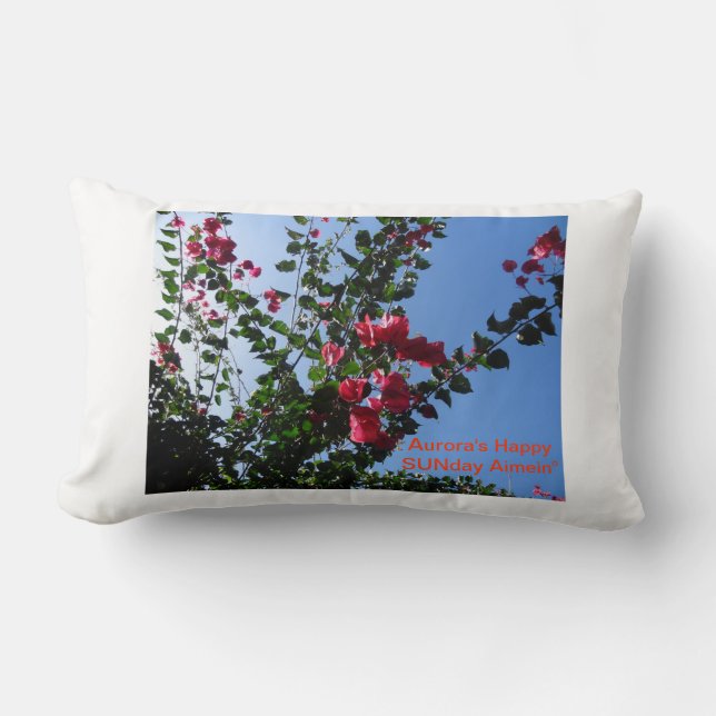 Coussin Rectangle Fleur-Dimanche ! (Recto)