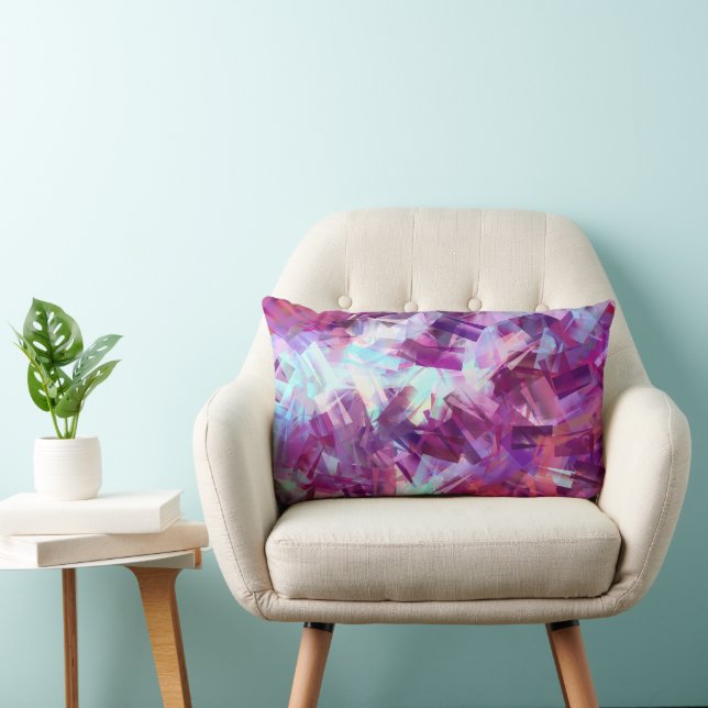 COUSSIN RECTANGLE FLEURS DE LAVENDER (Chaise)