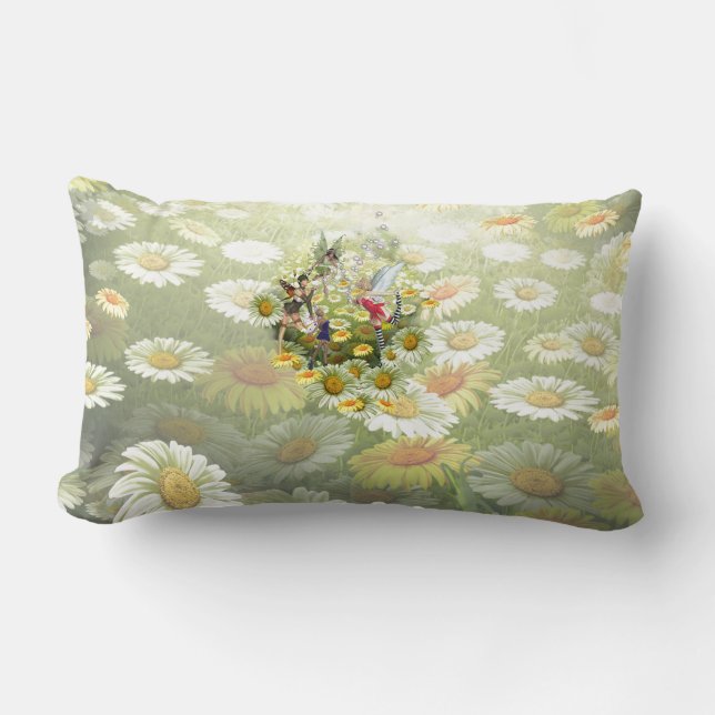 Coussin Rectangle Fleurs de printemps (Recto)