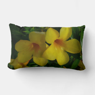 Coussin Rectangle Fleurs de trompette d'or II Tropical