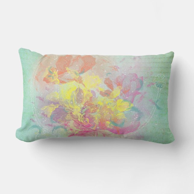Coussin Rectangle Fleurs d'été (Recto)
