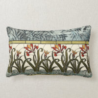 Fleurs en verre tendu avec bordure en tan
