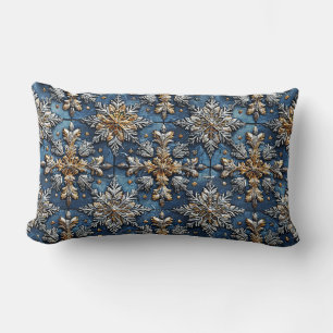 Coussin Rectangle Flocons de neige Décoration de maison festive d'hi