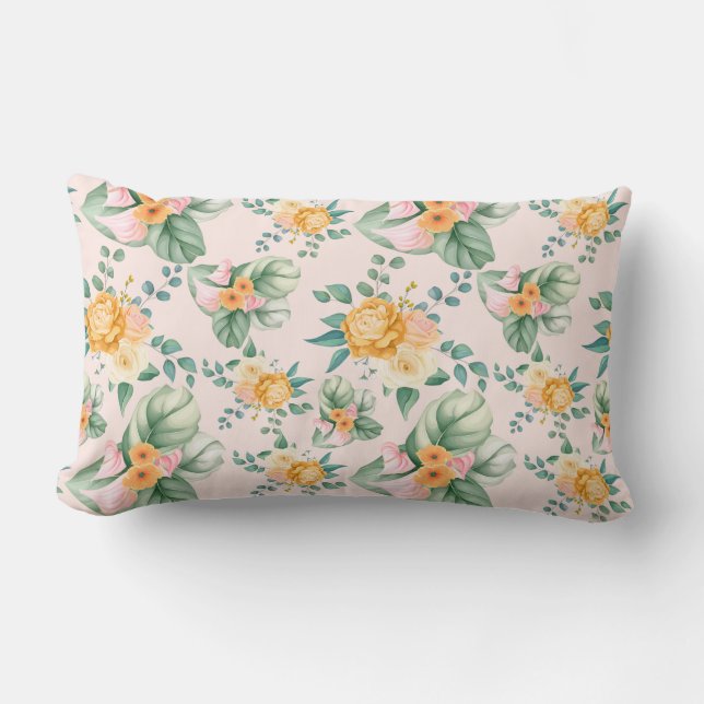 Coussin Rectangle Floral (Recto)