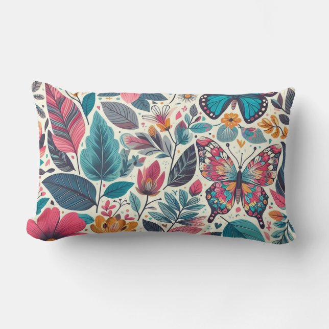 Coussin Rectangle Floral (Recto)