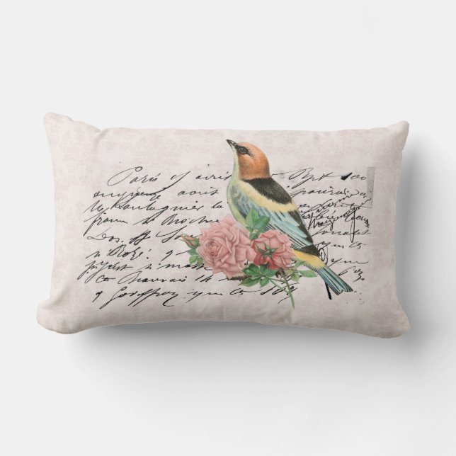 Coussin Rectangle Floral vintage (Recto)