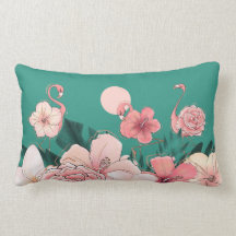 Floride rose Flamants roses Fleurs tropicales sur