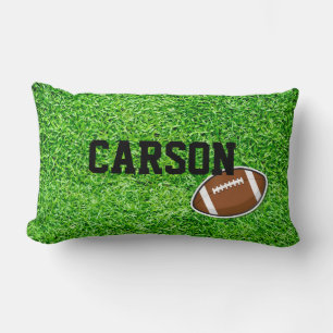 Coussin Rectangle Football Field Gris Sports NOM Ball Fun