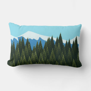 Coussin Rectangle Forêt fractale