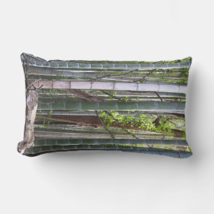 Coussin Rectangle Forêt géante japonaise de bambou, Sagano, Kyoto, J
