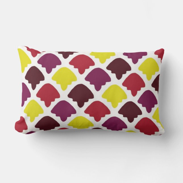 Coussin Rectangle Formes mites design motif (Recto)