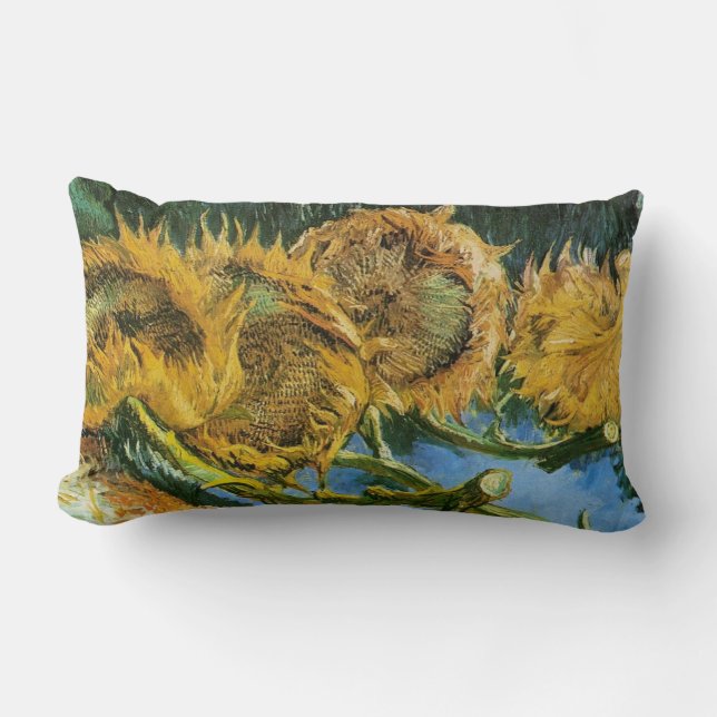 Coussin Rectangle Four Cut Sunflowers (Recto)