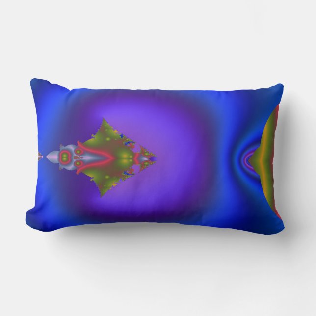Coussin Rectangle Fractale diamant confuse (Recto)