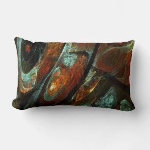 Coussin Rectangle Fractionner l'art Abstrait