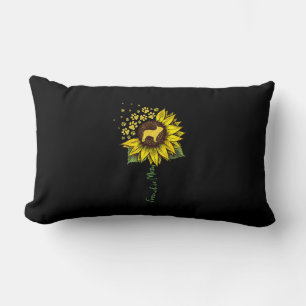 Coussin Rectangle Frenchie Sunflower Maman Français Bulldog Lover Ca