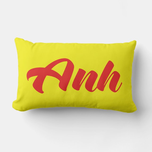Coussin Rectangle Frère vietnamien - Anh ~ Tiêt ng Viêt (Recto)