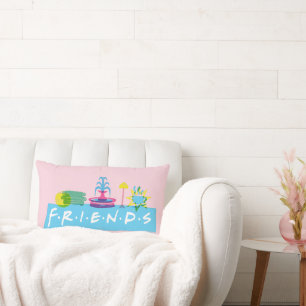 Coussin Rectangle FRIENDS™   Logo avec icônes
