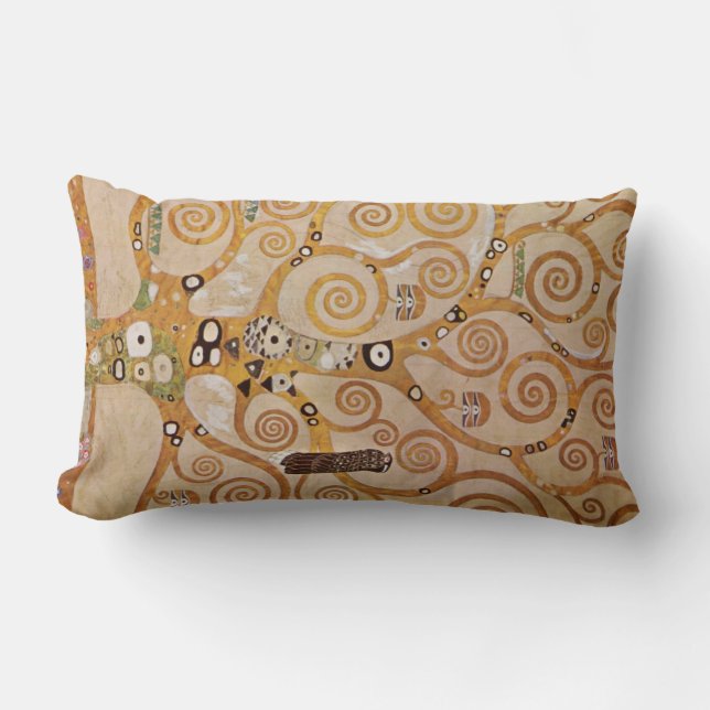 Coussin Rectangle Frise II par Gustav Klimt (Recto)
