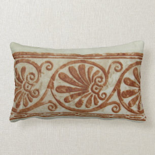 Coussin Rectangle Frontière Brown méditerranéenne ornementale
