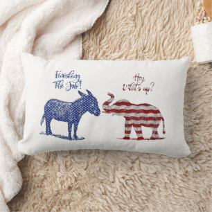 Coussin Rectangle Funny Elections Theme Pro Democrats Biden 2024