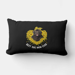 Coussin Rectangle Funny Newfoundland Mom Love Sunflower Mors Day