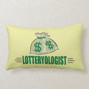 Coussin Rectangle Gagnez la Loterie ! Joueur de loterie amusant