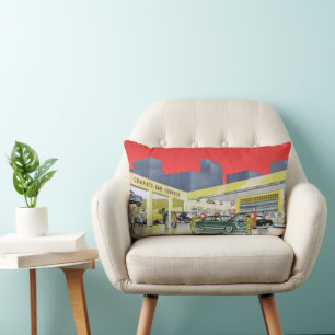 Coussin Rectangle Garage de service complet de mécanique automobile 