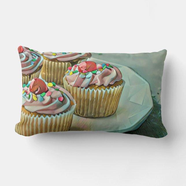 Coussin Rectangle Gâteau à la crème glacée (Recto)