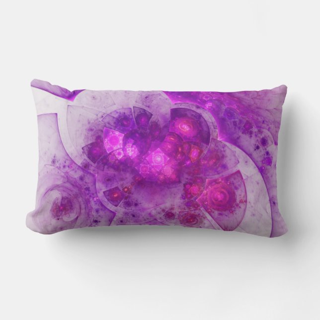 Coussin Rectangle Gazage de cristal Abstrait géométrique (Recto)
