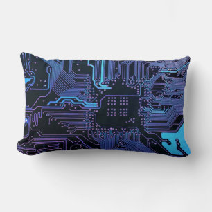 Coussin Rectangle Geek Sortie carte de circuit électronique Nerd PCB