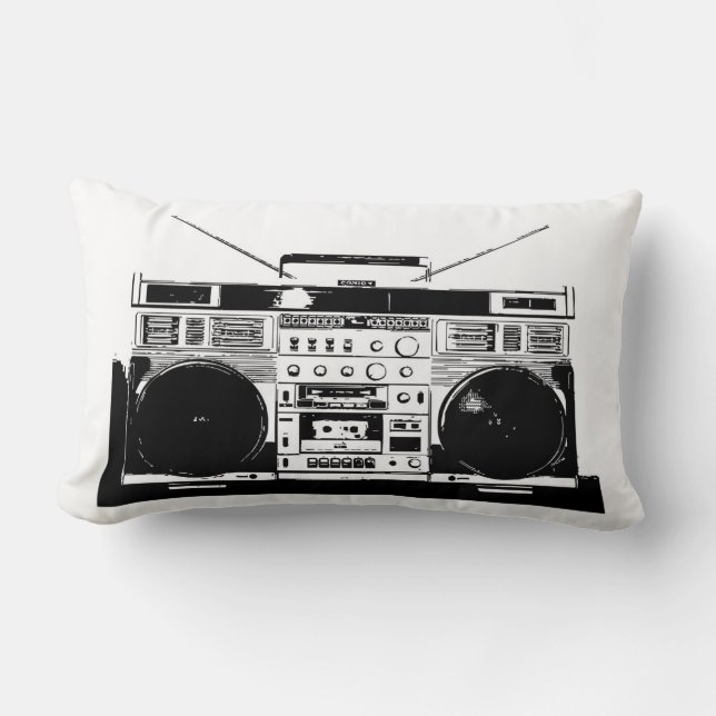 Coussin Rectangle Ghetto Blaster (Recto)