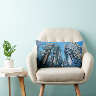 Coussin Rectangle Glace et neige Parc national de Sequoia, Califor