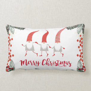 Coussin Rectangle Gnomes Joyeux Noël