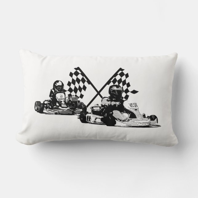 Coussin Rectangle Go Kart Racers (Recto)