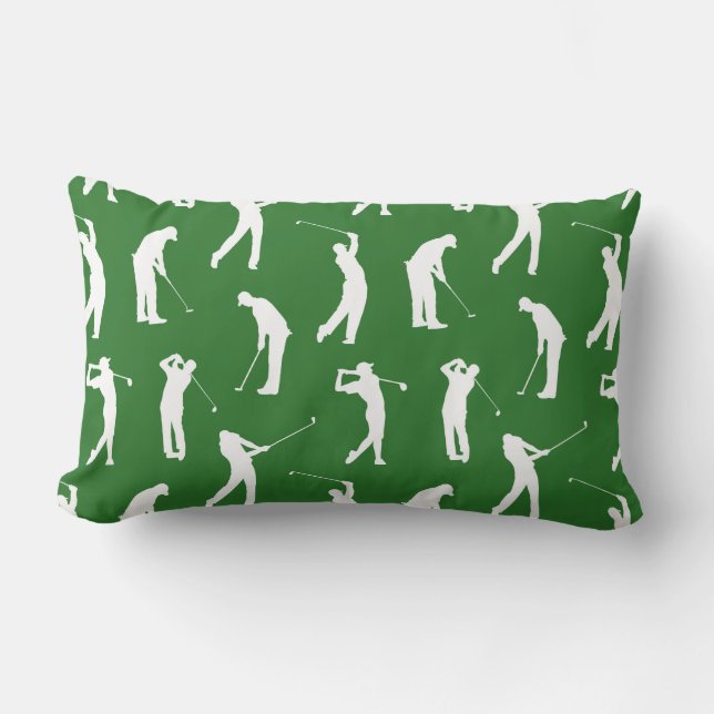 Coussin Rectangle Golfeurs sur le fairway (Recto)