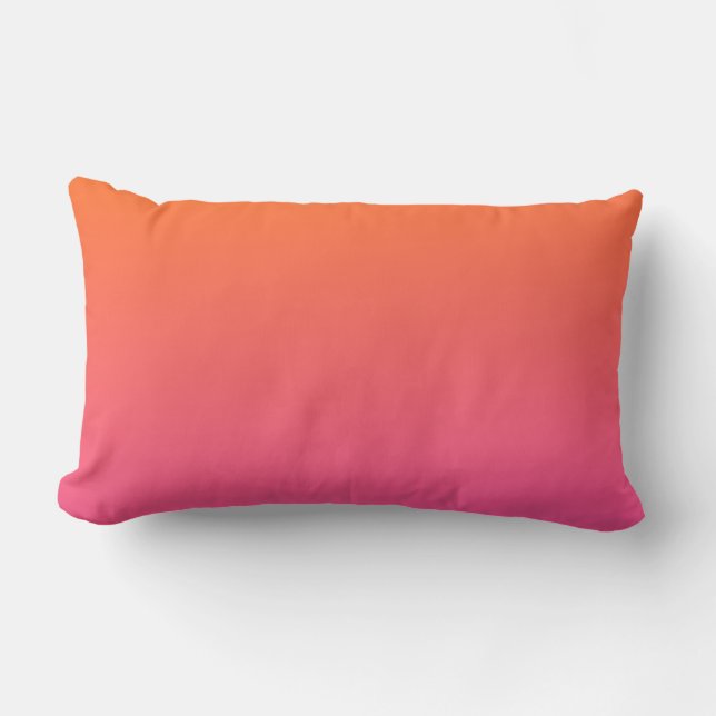 Coussin Rectangle Gradient orange et rose (Recto)